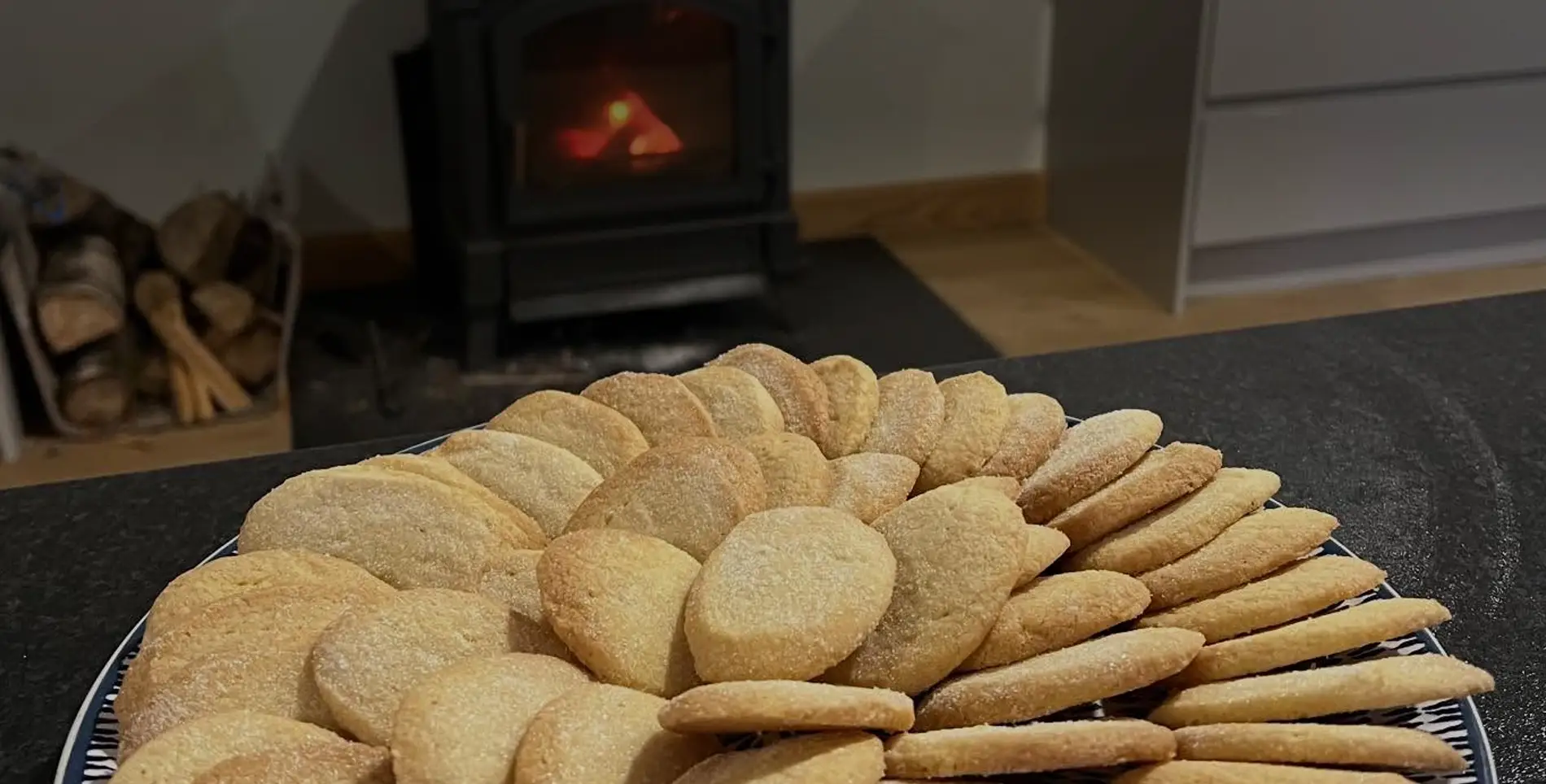 freshly baked shortbread biscuits